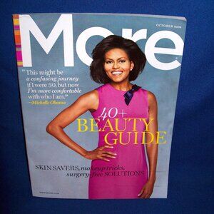 Vintage MORE MAGAZINE- MICHELLE OBAMA BIO - KELLY LYNCH